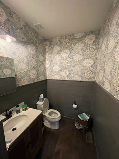 Bathroom tile installation